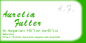 aurelia fuller business card
